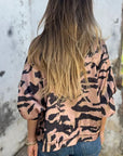 María - Zebra Print Zip-Up Bomber Jacket