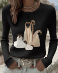 Women's Christmas Jesus Nativity Tops