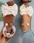 Maybelle - Stylish Pearl Detail Sandals