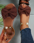 Maybelle - Stylish Pearl Detail Sandals