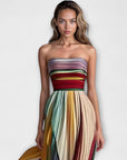 MARIGOLD™ – Bold & Flowing Strapless Dress