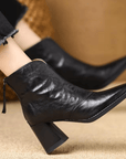 Claudia | Luxury Mid-Heel Ankle Boots