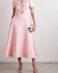 Aria™ | Bow with Crystal Embellished Midi Dress